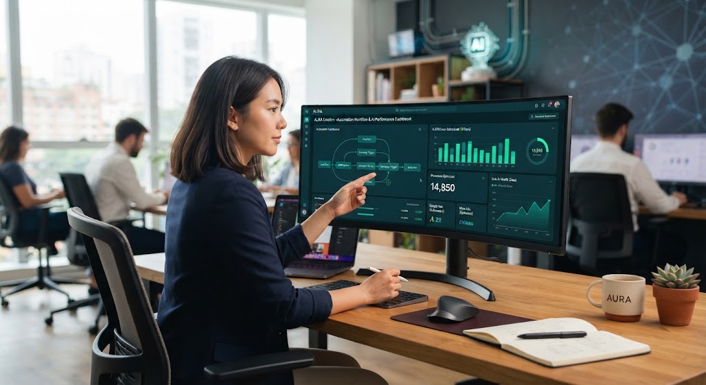 Dashboard de automatización de procesos con IA